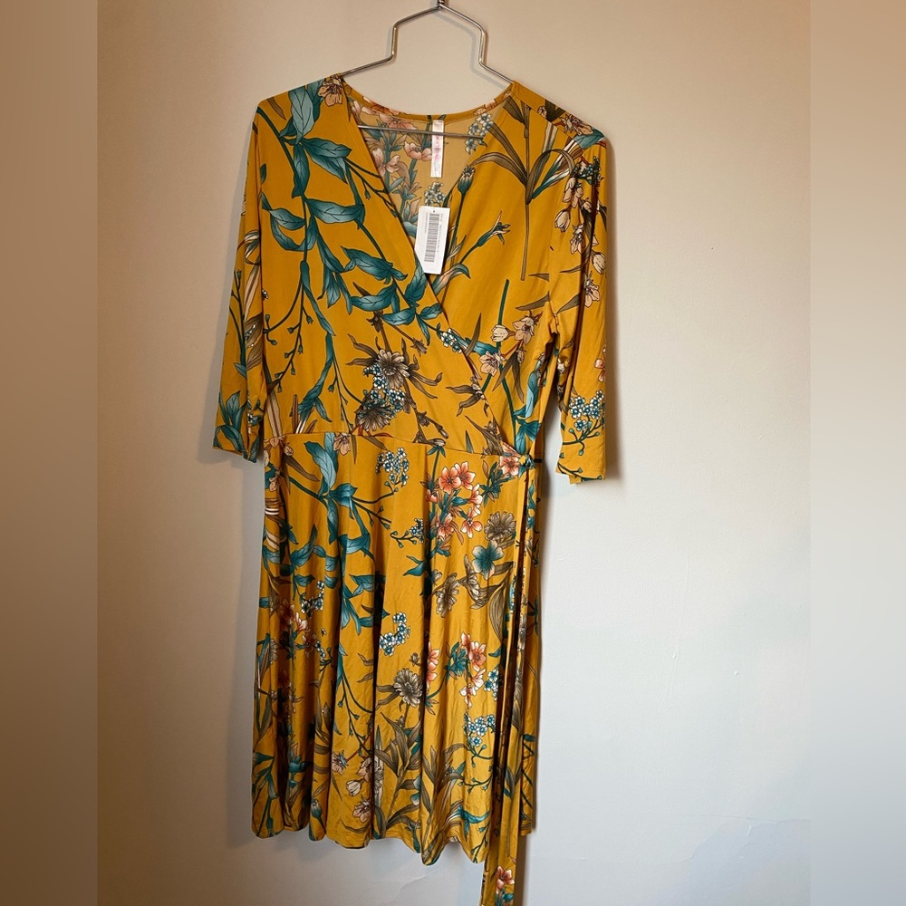 Plus size wrap dress